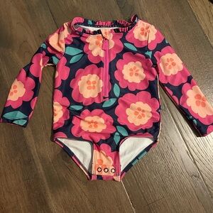 Carter's Pink and Blue Floral Rashguard